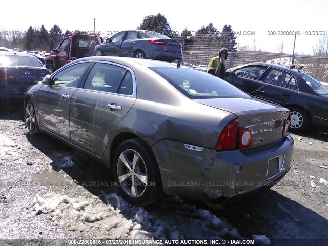 1G1ZC5EU9CF127864 - 2012 CHEVROLET MALIBU 1LT 香槟色 照片 3