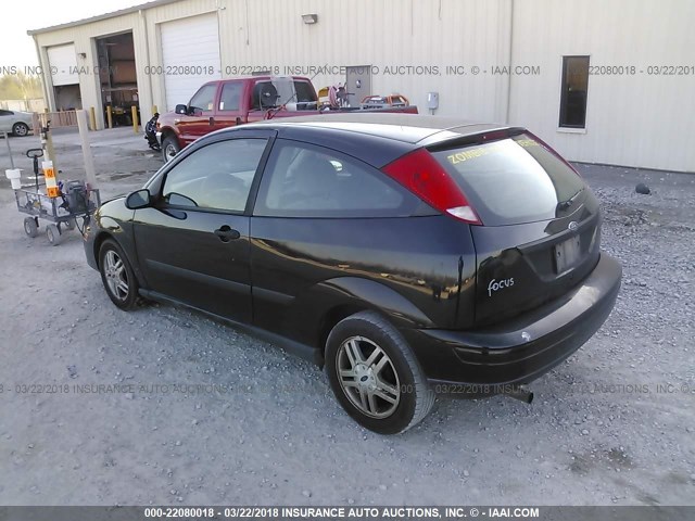 3FAFP3130YR205500 - 2000 FORD FOCUS ZX3 BLACK photo 3