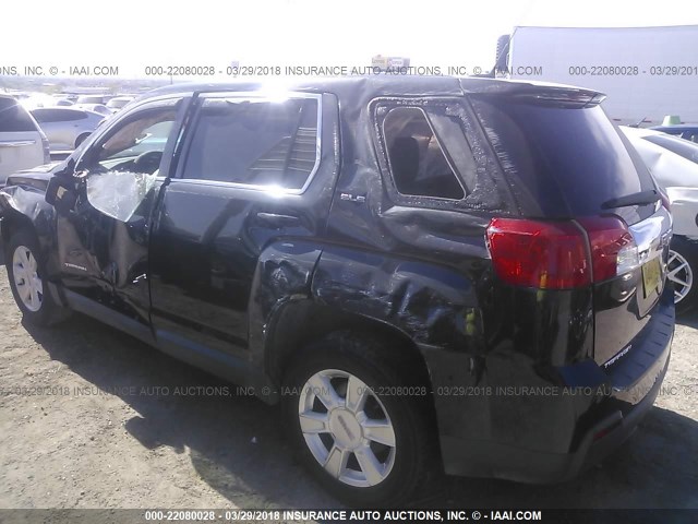 2CTALMEC8B6216960 - 2011 GMC TERRAIN SLE BLACK photo 3