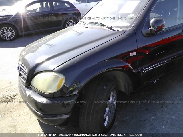 4JGAB72E4YA189415 - 2000 MERCEDES-BENZ ML 430 BLACK photo 6