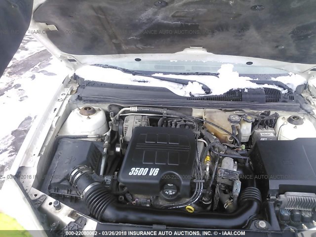1G1ZT54805F216083 - 2005 CHEVROLET MALIBU LS 白色 照片 10