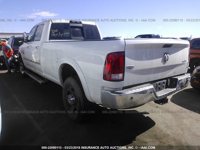 3C63R3JL2EG255904 - 2014 RAM 3500 LARAMIE WHITE photo 3