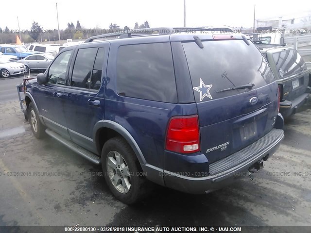 1FMDU73W04UB74742 - 2004 FORD EXPLORER XLT/XLT SPORT/NBX BLUE photo 3