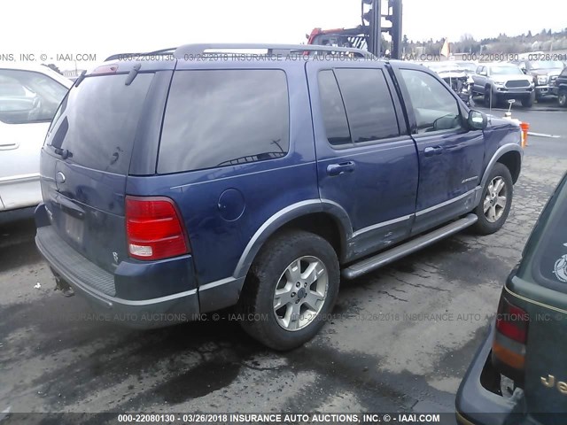 1FMDU73W04UB74742 - 2004 FORD EXPLORER XLT/XLT SPORT/NBX BLUE photo 4