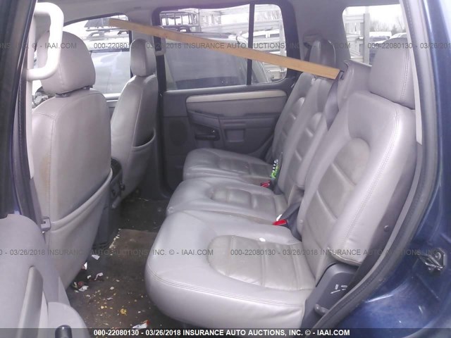1FMDU73W04UB74742 - 2004 FORD EXPLORER XLT/XLT SPORT/NBX BLUE photo 8