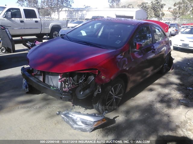 5YFBURHE6GP530992 - 2016 TOYOTA COROLLA L/LE/LE PLS/PRM/S/S PLS 红色 照片 2