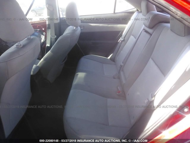 5YFBURHE6GP530992 - 2016 TOYOTA COROLLA L/LE/LE PLS/PRM/S/S PLS 红色 照片 8