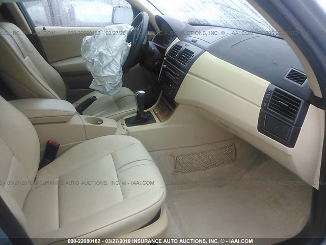 WBXPA93486WG86749 - 2006 BMW X3 3.0I BLUE photo 5