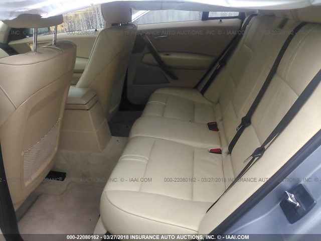 WBXPA93486WG86749 - 2006 BMW X3 3.0I BLUE photo 8