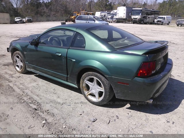 1FAFP42X3YF275979 - 2000 FORD MUSTANG GT GREEN photo 3