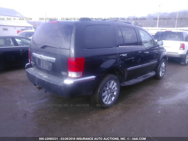 1A8HW58287F519656 - 2007 CHRYSLER ASPEN LIMITED BLACK photo 4