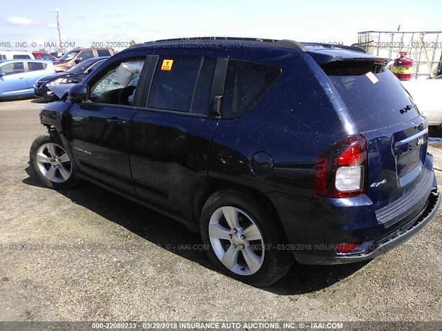 1C4NJDEB1ED846481 - 2014 JEEP COMPASS LATITUDE 蓝色 照片 3