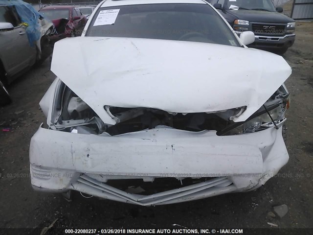 4T1BE32K66U651012 - 2006 TOYOTA CAMRY LE/XLE/SE WHITE photo 6