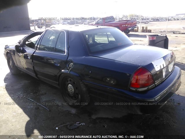 2FAFP71W96X135690 - 2006 FORD CROWN VICTORIA POLICE INTERCEPTOR BLUE photo 3