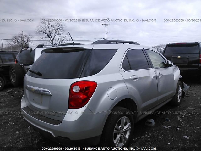 1GNALBEKXFZ109305 - 2015 CHEVROLET EQUINOX LT SILVER photo 4