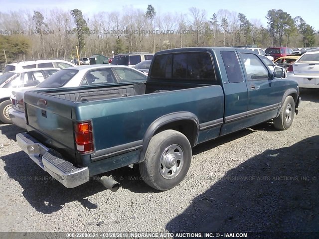 1B7GL23Y0SS123954 - 1995 DODGE DAKOTA GREEN photo 4