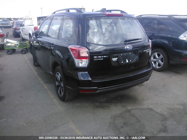 JF2SJABC3HH563805 - 2017 SUBARU FORESTER 2.5I BLACK photo 3