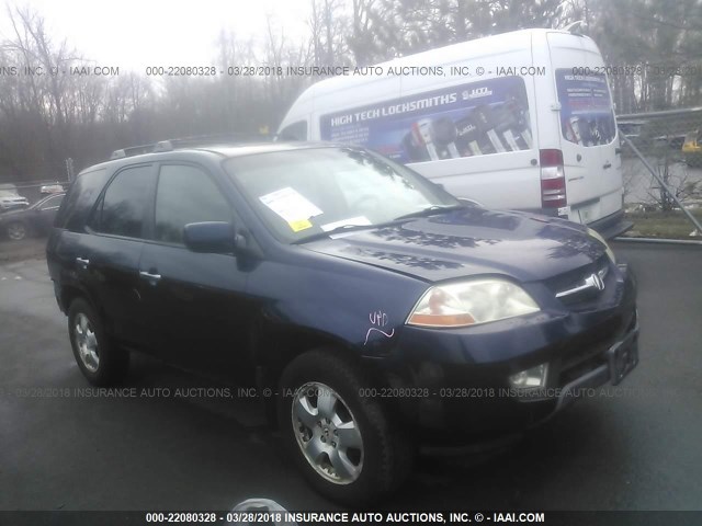 2HNYD18263H508096 - 2003 ACURA MDX BLUE photo 1