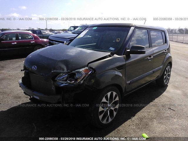 KNDJT2A63C7394440 - 2012 KIA SOUL +/!/SPORT BROWN photo 2