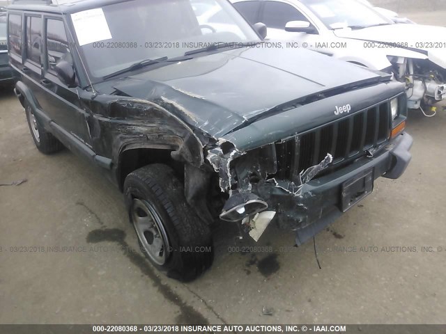1J4FF68S1XL582467 - 1999 JEEP CHEROKEE SPORT/CLASSIC მწვანე ფოტო 6