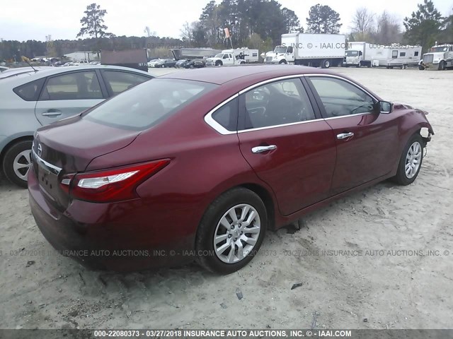 1N4AL3AP8GN365800 - 2016 NISSAN ALTIMA 2.5/S/SV/SL/SR MAROON photo 4