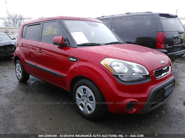 KNDJT2A50D7615825 - 2013 KIA SOUL RED photo 1