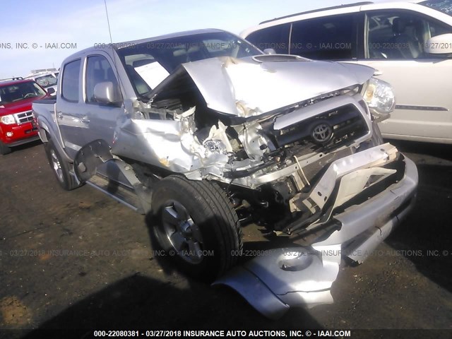 3TMLU42N38M016963 - 2008 TOYOTA TACOMA DOUBLE CAB ვერცხლისფერი ფოტო 1