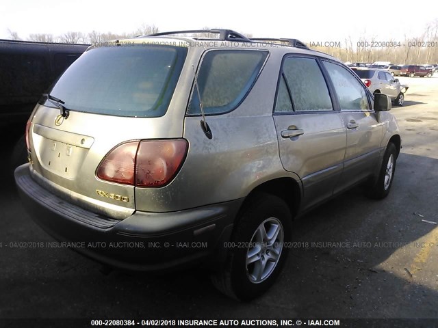 JT6HF10U2Y0140791 - 2000 LEXUS RX 300 GOLD photo 4