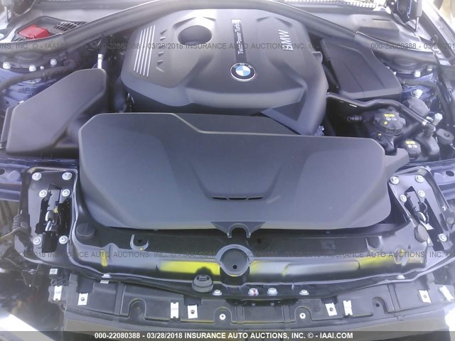 WBA8B9G57JNU98945 - 2018 BMW 330 I მუქი ლურჯი ფოტო 10