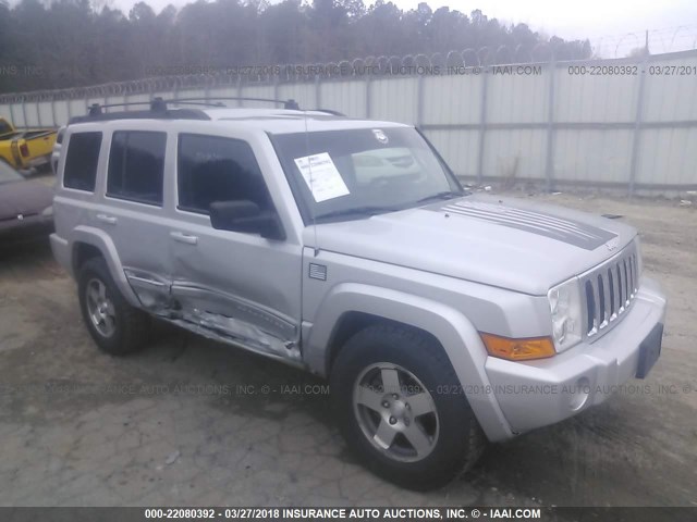 1J4RG4GK4AC128172 - 2010 JEEP COMMANDER SPORT SILVER photo 1