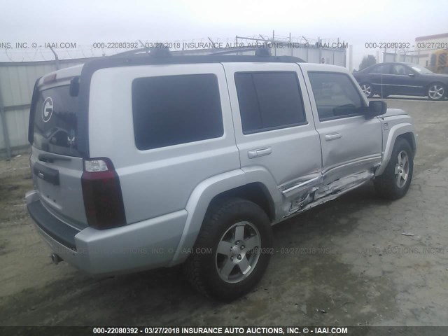 1J4RG4GK4AC128172 - 2010 JEEP COMMANDER SPORT SILVER photo 4