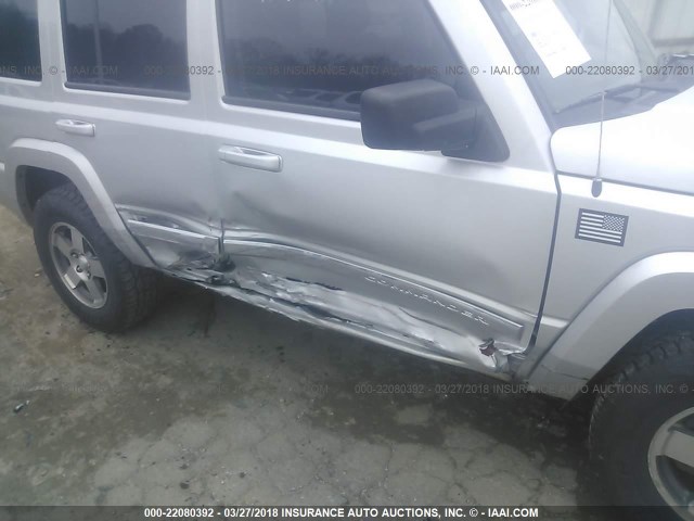 1J4RG4GK4AC128172 - 2010 JEEP COMMANDER SPORT ვერცხლისფერი ფოტო 6