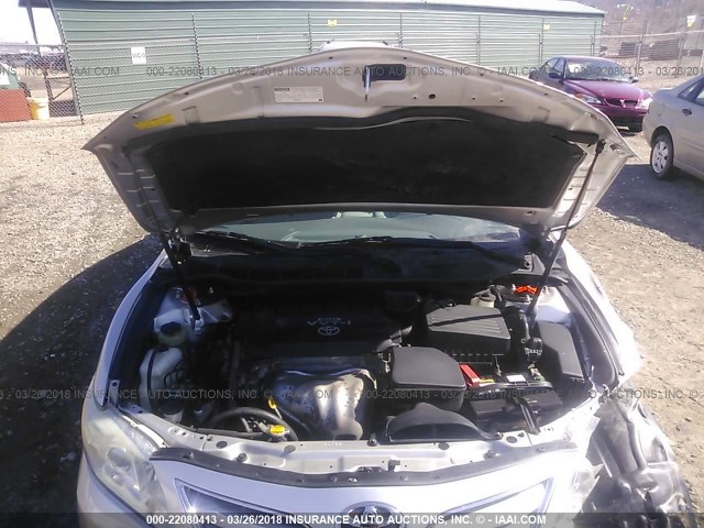 4T1BF3EK3AU534652 - 2010 TOYOTA CAMRY SE/LE/XLE SILVER photo 10