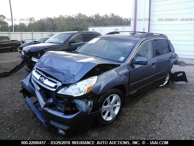 4S4BRCGCXD3224389 - 2013 SUBARU OUTBACK 2.5I PREMIUM BLUE photo 2