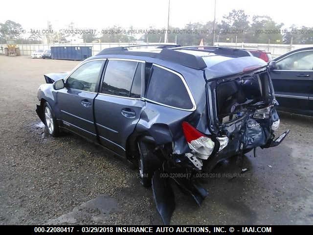 4S4BRCGCXD3224389 - 2013 SUBARU OUTBACK 2.5I PREMIUM BLUE photo 3