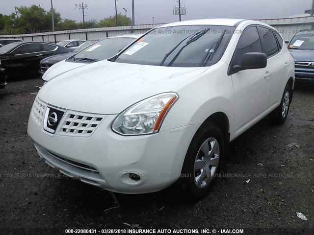 JN8AS58T19W322929 - 2009 NISSAN ROGUE S/SL WHITE photo 2