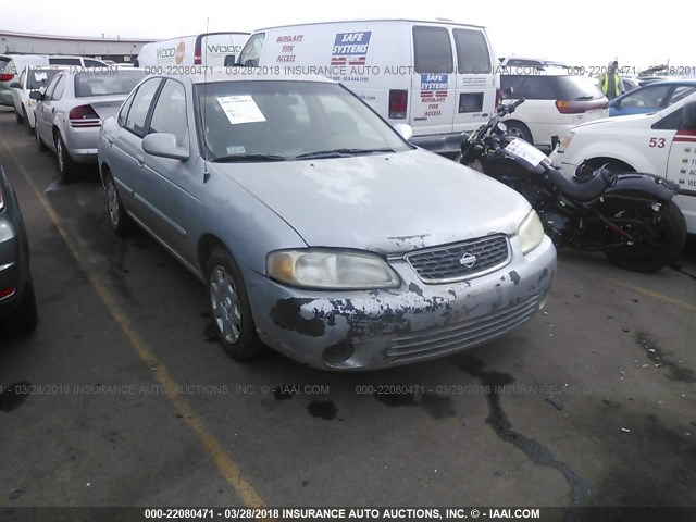 3N1CB51D52L600317 - 2002 NISSAN SENTRA XE/GXE SILVER photo 1