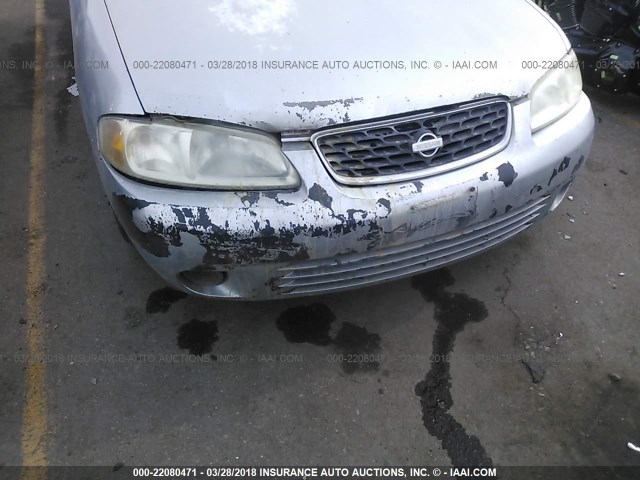 3N1CB51D52L600317 - 2002 NISSAN SENTRA XE/GXE SILVER photo 6