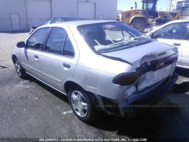 3N1AB41D7WL065529 - 1998 NISSAN SENTRA XE/GXE GRAY photo 3