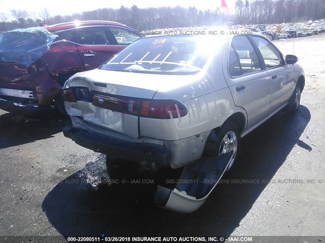 3N1AB41D7WL065529 - 1998 NISSAN SENTRA XE/GXE GRAY photo 4