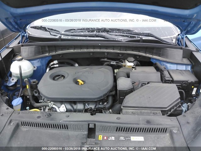KM8J3CA49HU469750 - 2017 HYUNDAI TUCSON LIMITED/SPORT AND ECO/SE BLUE photo 10