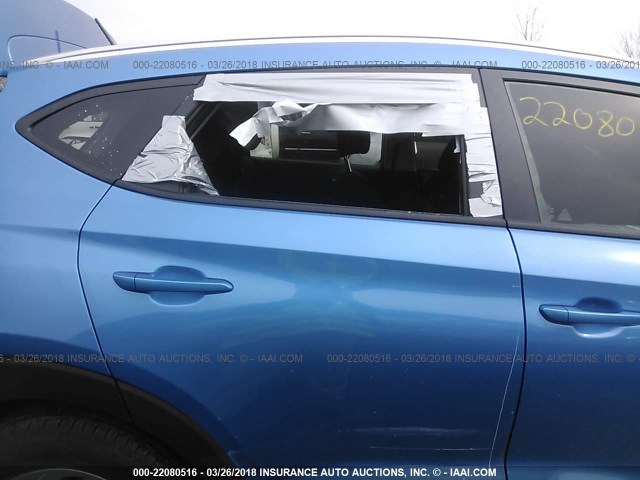 KM8J3CA49HU469750 - 2017 HYUNDAI TUCSON LIMITED/SPORT AND ECO/SE BLUE photo 6