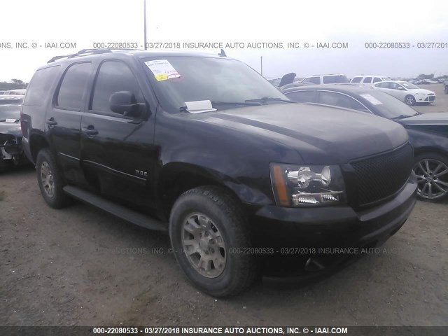 1GNSCBE09CR231135 - 2012 CHEVROLET TAHOE C1500 LT BLACK photo 1