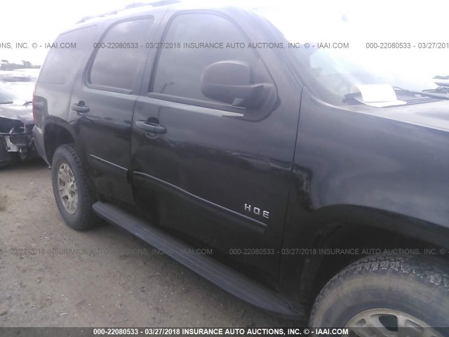 1GNSCBE09CR231135 - 2012 CHEVROLET TAHOE C1500 LT BLACK photo 6