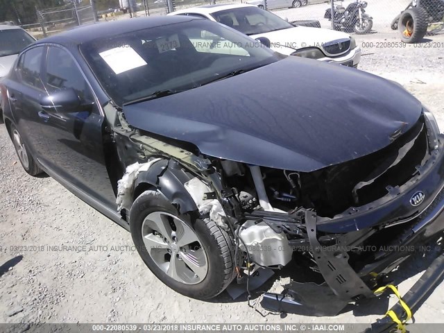 KNAGM4AD7F5089764 - 2015 KIA OPTIMA HYBRID BLUE photo 1