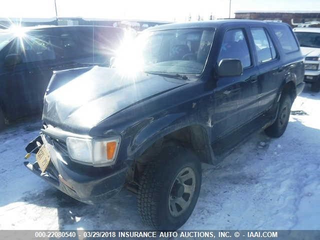 JT3RN37W6P0012334 - 1993 TOYOTA 4RUNNER RN37 BLUE photo 2