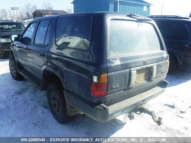 JT3RN37W6P0012334 - 1993 TOYOTA 4RUNNER RN37 BLUE photo 3