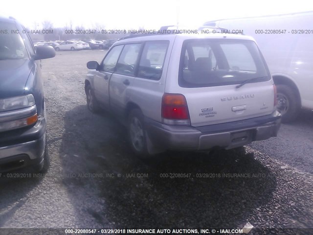 JF1SF6555YH704213 - 2000 SUBARU FORESTER S 银色 照片 3