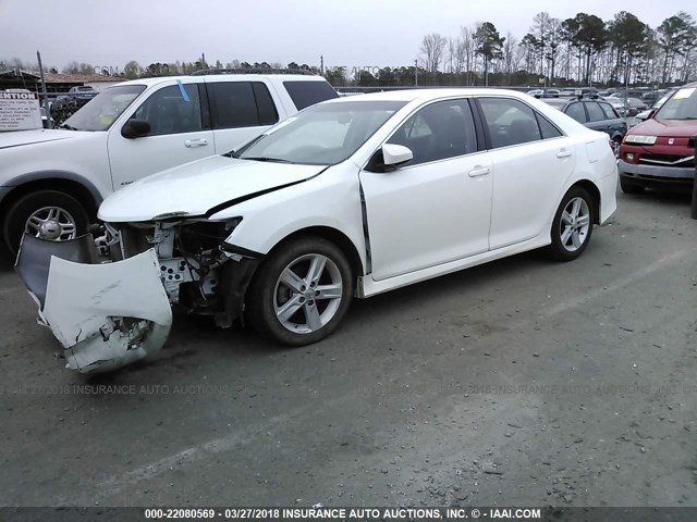 4T1BF1FKXDU228281 - 2013 TOYOTA CAMRY L/SE/LE/XLE თეთრი ფოტო 2