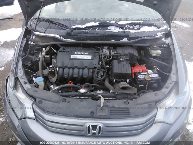 JHMZE2H76AS043428 - 2010 HONDA INSIGHT EX GRAY photo 10